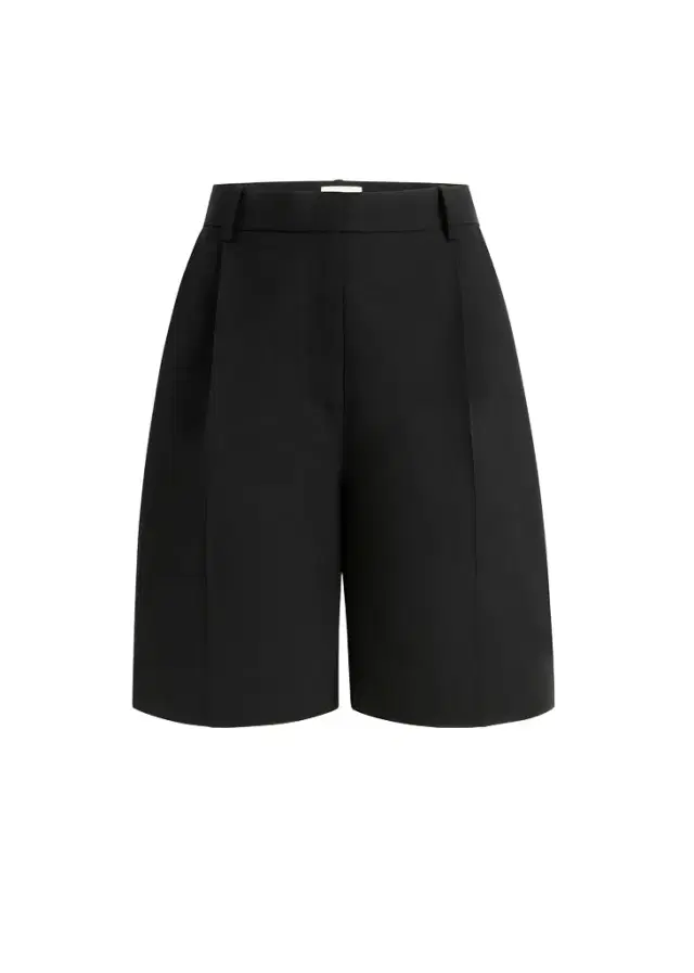 Khaite Auggie Short In Black Wool