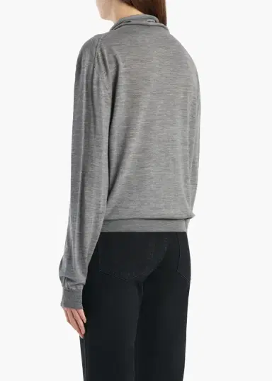 Khaite Annette Sweater In Sterling | Thumbnail 4