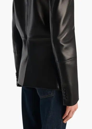Khaite Rolo Jacket In Black Leather | Thumbnail 6
