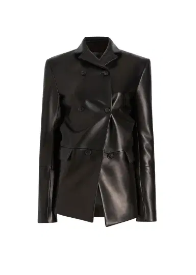 Khaite Rolo Jacket In Black Leather | Thumbnail 1