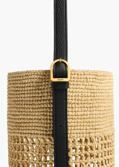 Khaite Small Billie Bucket Bag In Natural | Thumbnail 4 Khaite Small Billie Bucket Bag In Natural | Thumbnail 4