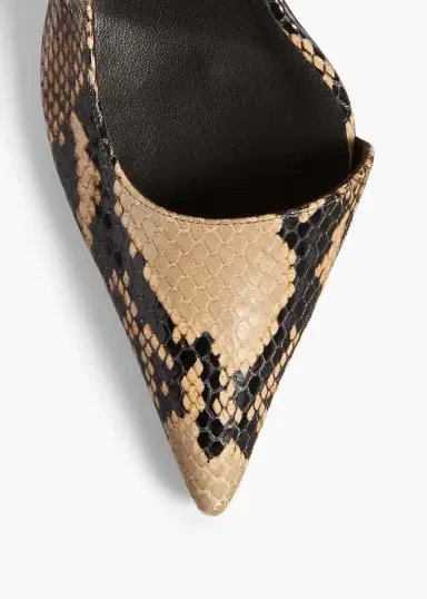 Khaite Jett D'orsay Low Pump In Python-Embossed Taupe | Thumbnail 3