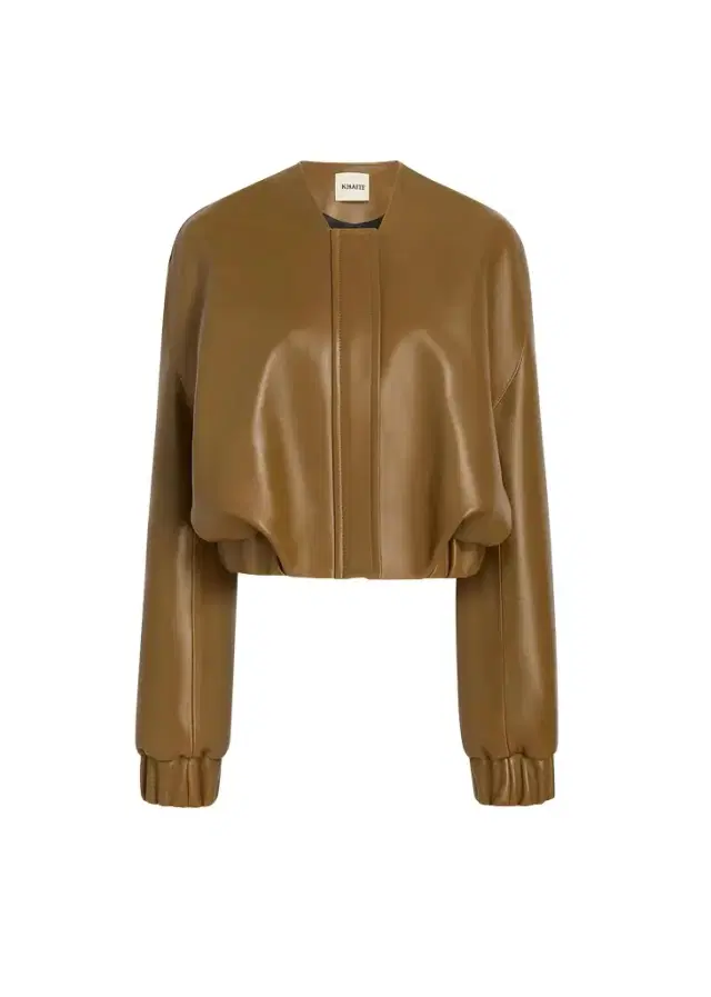 Khaite Cordan Jacket In Dark Olive Leather