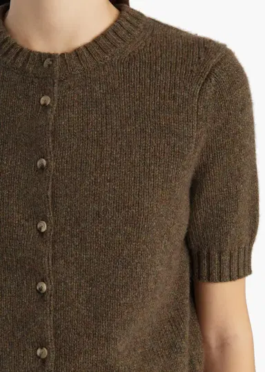 Khaite Nora Cardigan In Artichoke | Thumbnail 5 Khaite Nora Cardigan In Artichoke | Thumbnail 5