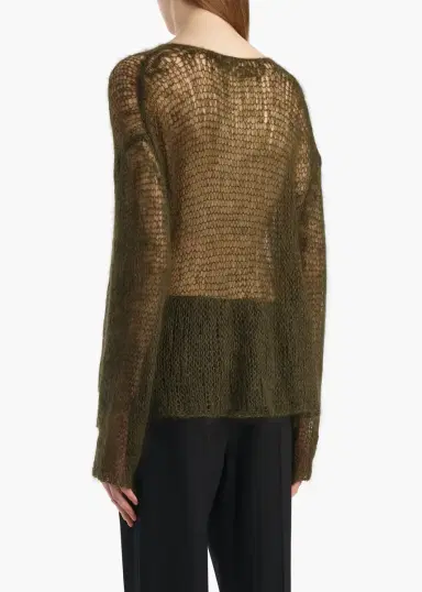 Khaite Wendy Sweater In Dark Olive | Thumbnail 4 Khaite Wendy Sweater In Dark Olive | Thumbnail 4