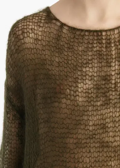 Khaite Wendy Sweater In Dark Olive | Thumbnail 5 Khaite Wendy Sweater In Dark Olive | Thumbnail 5