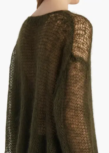 Khaite Wendy Sweater In Dark Olive | Thumbnail 6 Khaite Wendy Sweater In Dark Olive | Thumbnail 6