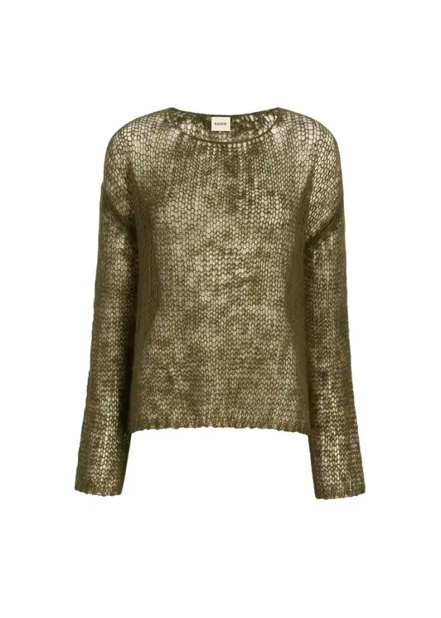Khaite Wendy Sweater In Dark Olive