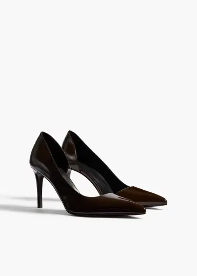 Khaite Jett D'orsay Pump In Cacao Glazed Leather | Thumbnail 2