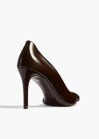 Khaite Jett D'orsay Pump In Cacao Glazed Leather | Thumbnail 4