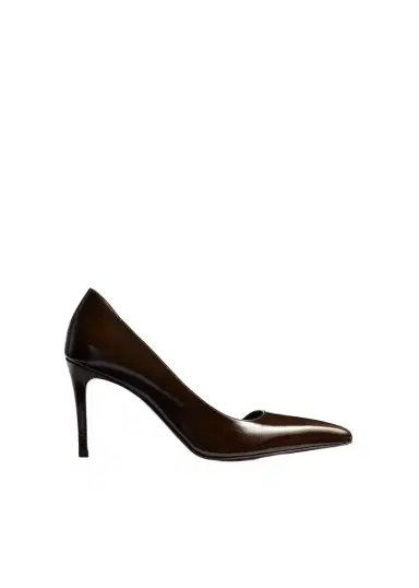 Khaite Jett D'orsay Pump In Cacao Glazed Leather | Thumbnail 1