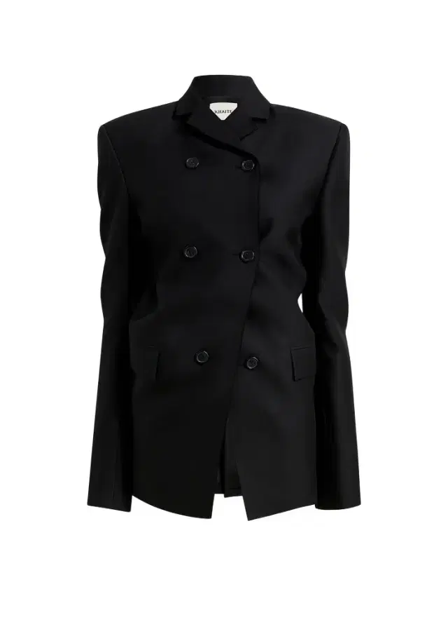 Rolo Jacket In Black Wool Silk