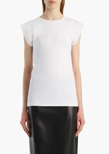 Khaite Angel Top In Chalk | Thumbnail 3 Khaite Angel Top In Chalk | Thumbnail 3