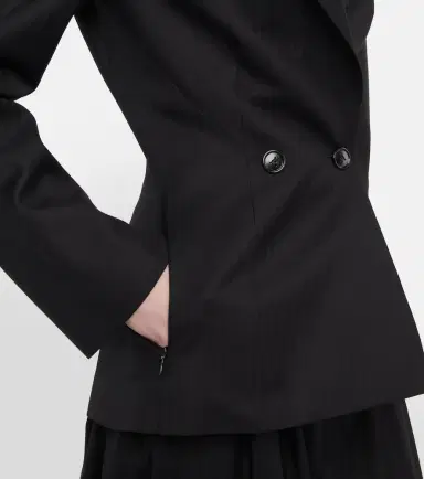 Alaïa Alaïa Herringbone wool gabardine blazer | Thumbnail 3 Alaïa Alaïa Herringbone wool gabardine blazer | Thumbnail 3