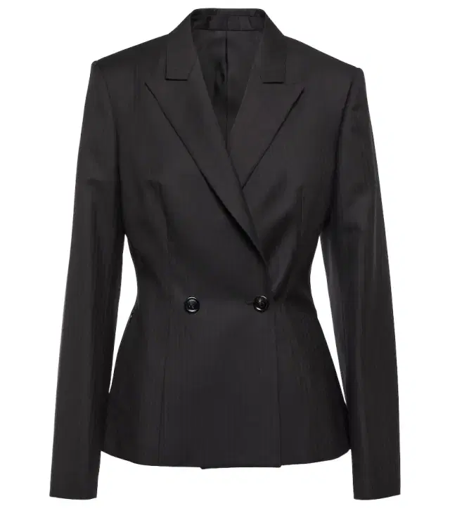 Alaia Alaïa Herringbone wool gabardine blazer