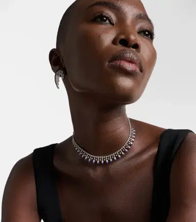 Kamyen 18kt white gold and enamel choker with diamonds | Thumbnail 4 Kamyen 18kt white gold and enamel choker with diamonds | Thumbnail 4