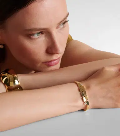 Ileana Makri Cascade Overlap Falls 18kt gold bracelet with diamonds | Thumbnail 5 Ileana Makri Cascade Overlap Falls 18kt gold bracelet with diamonds | Thumbnail 5