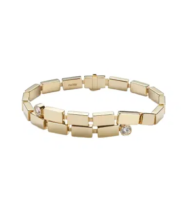 Ileana Makri Cascade Overlap Falls 18kt gold bracelet with diamonds | Thumbnail 1 Ileana Makri Cascade Overlap Falls 18kt gold bracelet with diamonds | Thumbnail 1