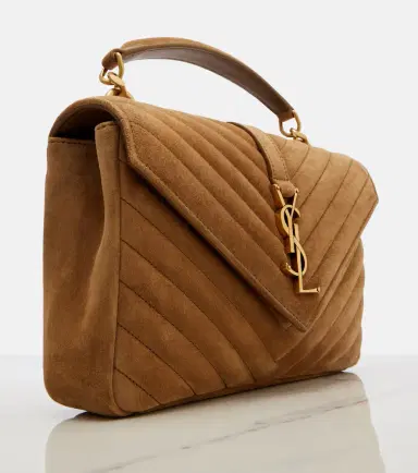 Saint Laurent College Medium suede crossbody bag | Thumbnail 4 Saint Laurent College Medium suede crossbody bag | Thumbnail 4