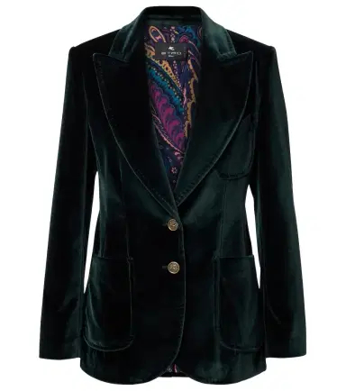 Etro Cotton velvet blazer | Thumbnail 1