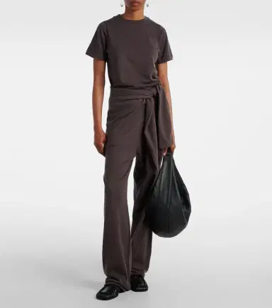 Extreme Cashmere N°353 Relax cotton and cashmere wide-leg pants | Thumbnail 3
