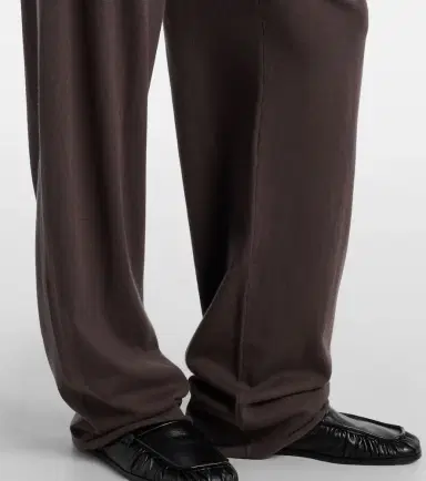Extreme Cashmere N°353 Relax cotton and cashmere wide-leg pants | Thumbnail 5