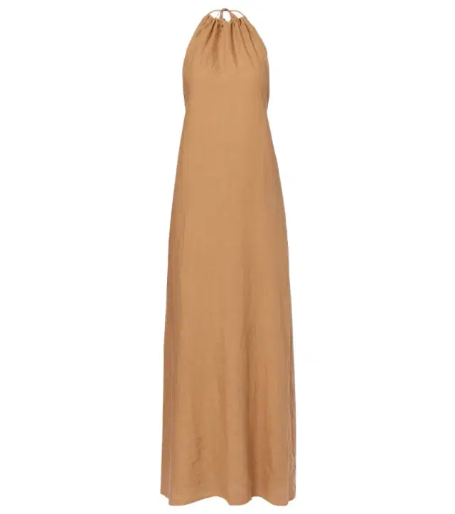 Nili Lotan Lelia halterneck linen maxi dress