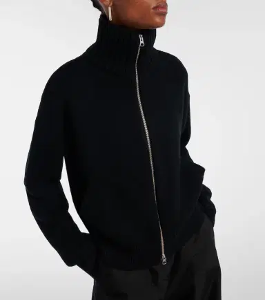 Extreme Cashmere N°438 Xtra Fab cashmere zip-up sweater | Thumbnail 4