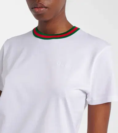 Gucci Webstripe cotton jersey T-shirt | Thumbnail 5