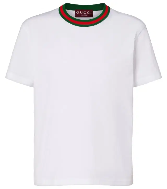 Webstripe cotton jersey T-shirt