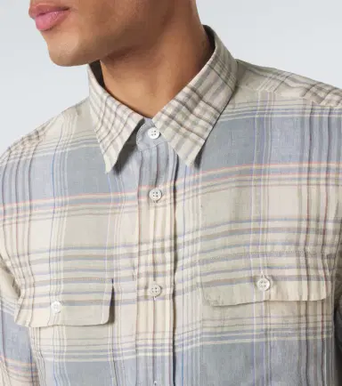 Ralph Lauren Purple Label Plaid linen shirt | Thumbnail 2 Ralph Lauren Purple Label Plaid linen shirt | Thumbnail 2