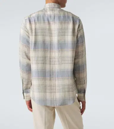 Ralph Lauren Purple Label Plaid linen shirt | Thumbnail 3 Ralph Lauren Purple Label Plaid linen shirt | Thumbnail 3