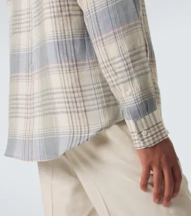 Ralph Lauren Purple Label Plaid linen shirt | Thumbnail 6 Ralph Lauren Purple Label Plaid linen shirt | Thumbnail 6