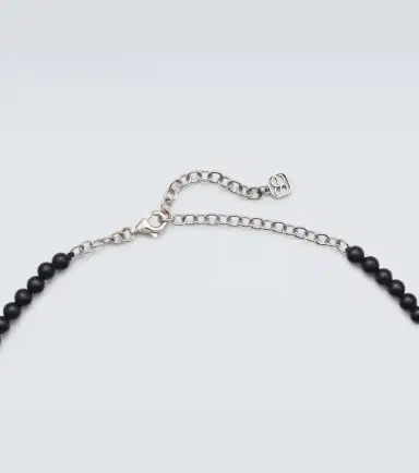 Sydney Evan Star 14kt white gold beaded necklace with diamonds | Thumbnail 2 Sydney Evan Star 14kt white gold beaded necklace with diamonds | Thumbnail 2