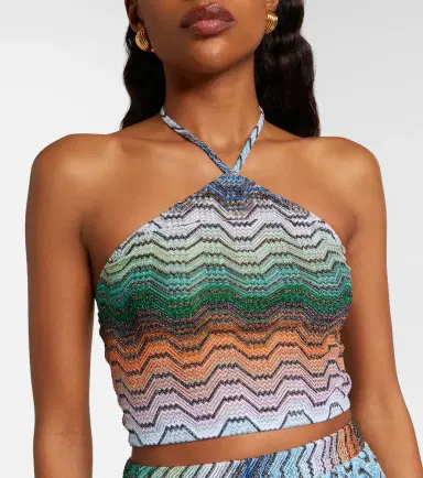 Missoni Wave halterneck lamé top | Thumbnail 5