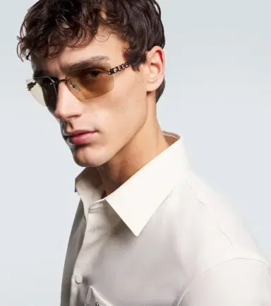 Gucci Block Bending rectangular sunglasses | Thumbnail 3