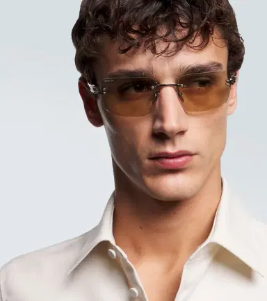 Gucci Block Bending rectangular sunglasses | Thumbnail 4