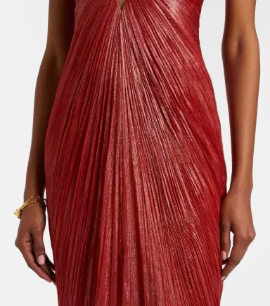 Maria Lucia Hohan Rachel draped silk muslin bustier gown | Thumbnail 3