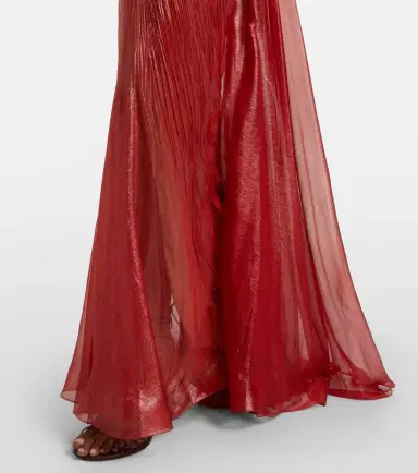 Maria Lucia Hohan Rachel draped silk muslin bustier gown | Thumbnail 6