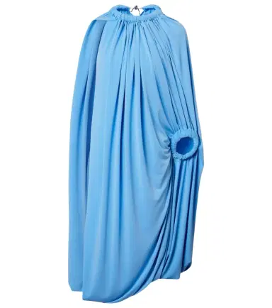 Coperni Caped draped smocked midi dress | Thumbnail 1
