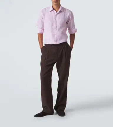 Charvet Striped linen shirt | Thumbnail 2 Charvet Striped linen shirt | Thumbnail 2