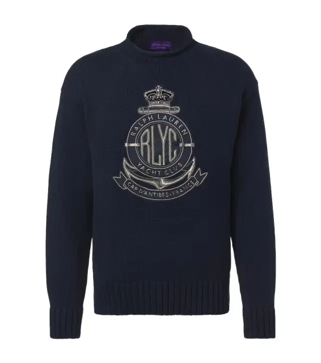 Embroidered cotton sweater