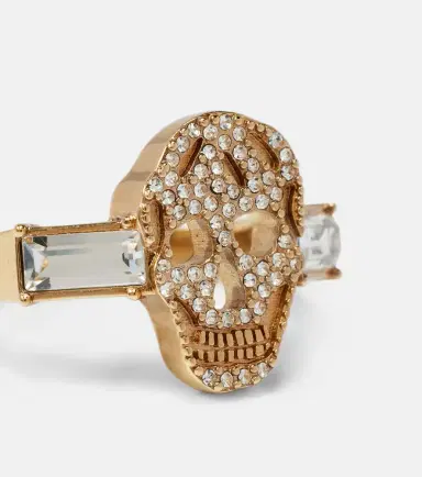 Alexander McQueen Skull crystal-embellished ring | Thumbnail 5 Alexander McQueen Skull crystal-embellished ring | Thumbnail 5