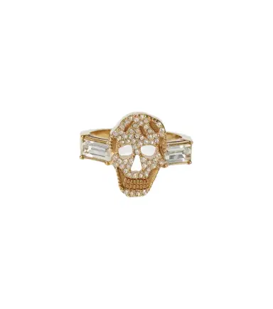 Alexander McQueen Skull crystal-embellished ring | Thumbnail 1 Alexander McQueen Skull crystal-embellished ring | Thumbnail 1