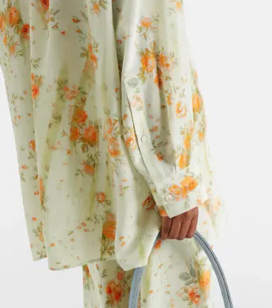 Alexander McQueen Oversized floral shirt | Thumbnail 3