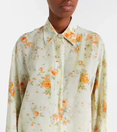 Alexander McQueen Oversized floral shirt | Thumbnail 5