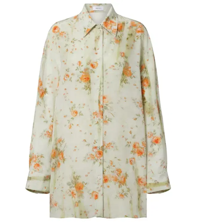 Oversized floral shirt