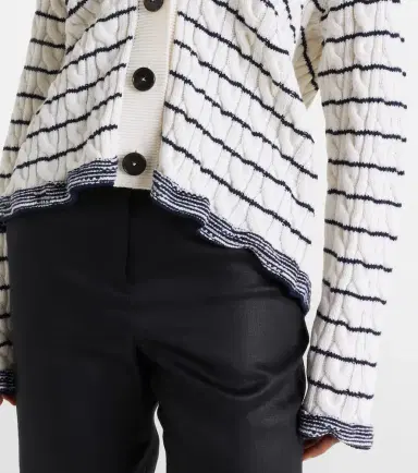 McQueen Cable-knit striped cardigan | Thumbnail 3