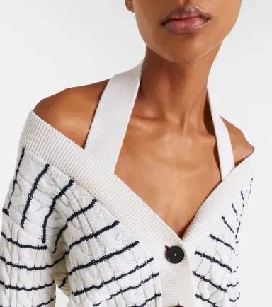 McQueen Cable-knit striped cardigan | Thumbnail 4