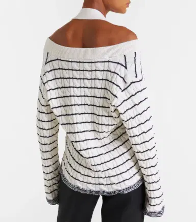 McQueen Cable-knit striped cardigan | Thumbnail 5